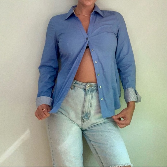 Y2k vintage Express stretch button down shirt - Picture 1 of 13